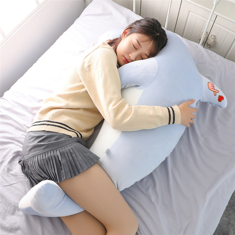 Dolphin Plush Toy, Stuffed Doll, Sleep Pillow Buddy